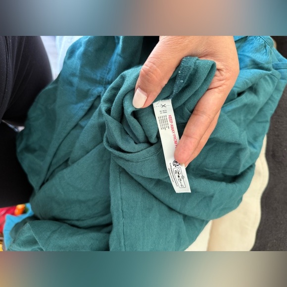 NWOT Free People Milo One-Piece  Oversized Dolman Sleeve Linen Viscose Jumpsuit - Picture 11 of 11